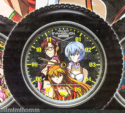 #ad Evangelion EVA Racing Wheel Clock Asuka Rei Mari Race Queen SEGA JAPAN ANIME $32.99