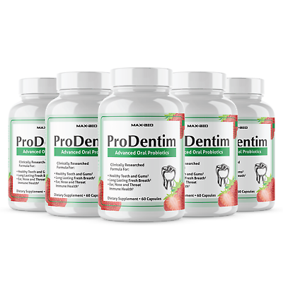 #ad Prodentim for Gums and Teeth Health Prodentim Dental Formula 60 Capsules 5 Pack $39.99