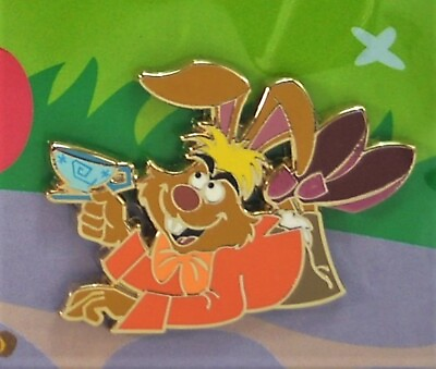 #ad Disney Parks Exclusive 2019 Alice in Wonderland March Hare Booster Pin NEW CUTE $12.99