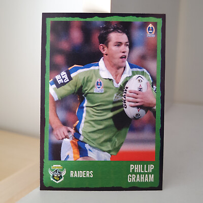 #ad Phillip Graham 2004 Telegraph Rugby League NRL Raiders Trading Card #134 AU $5.00
