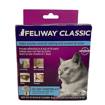 #ad Feliway Classic 30 Day Starter Kit DiffuserRefill $9.95