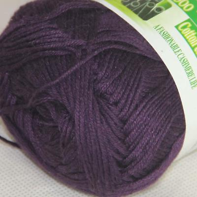 #ad Sale New 1 Skein x 50g Soft Bamboo Cotton Baby Hand Knit Shawls Crochet Yarn 08 $4.49