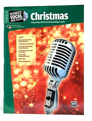 #ad Ultimate Vocal Sing along Christmas Female Voice Book amp; Enhanced Cd $13.11