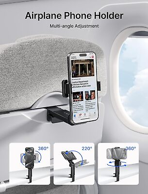 #ad Airplane Phone Holder 360° Rotation Travel Essentials for Plane Flying US $6.99