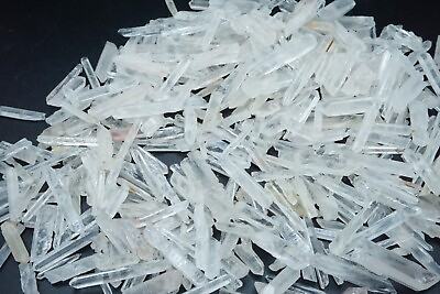 #ad Quartz Crystal 1 4 LB Natural Clear Needle Points EXTRA SMALL Seed Crystals $8.21