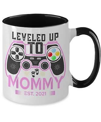 #ad Mom Gifts Leveled Up To Mommy Est 2021 Birthday Christmas Mothers Day Gift Idea $18.99
