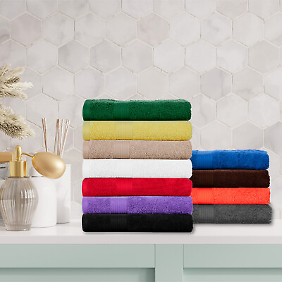 #ad Ample Decor Hand Towel Pack of 6 High Absorbency 100% Cotton 600 GSM Soft $29.99