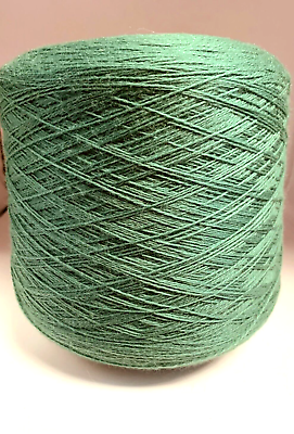 #ad Beautiful Spool Peruvian PURE Wool Yarn 2lb 2oz 982gr Emerald Green 6024 $15.75