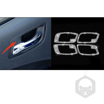 #ad For Dodge Charger 11 14 ABS Diamond White Door Handle Frame Cover Trim Type A $16.86