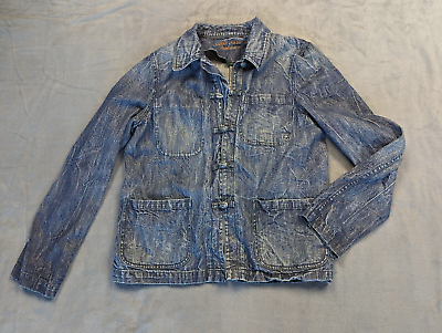 #ad RALPH LAUREN Jeans Co Denim Women#x27;s Jacket Size L Shacket Pockets $19.99
