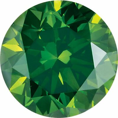 #ad Natural Extra Fine Rich Green Diamond Round VS2 SI1 Africa Extra Fine Gr $15.30