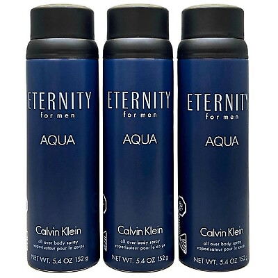 #ad Calvin Klein Eternity Aqua for Men Body Spray 5.4 fl oz 3 pk $57.95