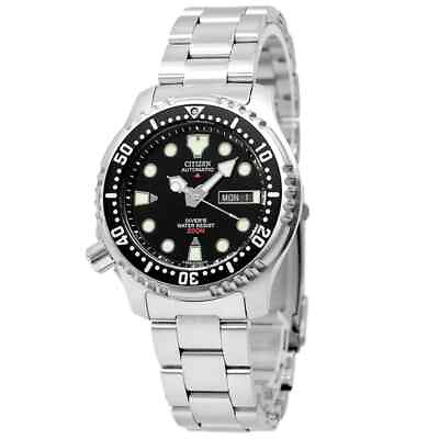 #ad Citizen Men#x27;s Promaster Sea Lefty Automatic Black Dial Watch NY0040 50E NEW $189.99