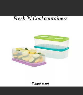 TUPPERWARE Fresh ‘N Cool Set of 3 Medium Containers NEW $42.00