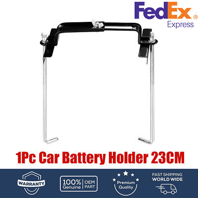 #ad Car Storage Battery Holder Hold Down Adjustable Stabilizer Metal Bracket 23cm $13.19