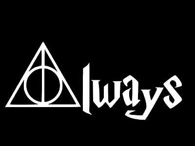#ad HARRY POTTER ALWAYS Deathly Hallows Vinyl Decal Car Wall Sticker CHOOSE SIZE $6.80