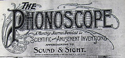 #ad 1899 The PHONOSCOPE Journal Volume III Phonograph Talking Machine Kinetoscope 3 $124.99