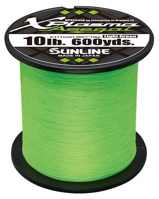 #ad Sunline Xplasma Asegai Green Braided Line 600 Yards Braided Bass Fishing Line $76.98