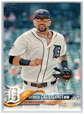 #ad #545 Nicholas Castellanos Detroit Tigers 2018 Topps Base $1.10