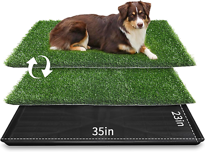 #ad 35in x 23in Extra Large Grass Porch Potty Tray 2 Pack $96.99