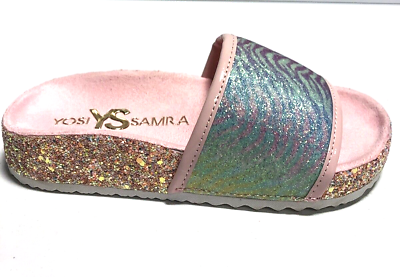 #ad Yosi Samra Kids’ Miss Elsa Pink Slide Sandals Girls’ Size 11 $23.00