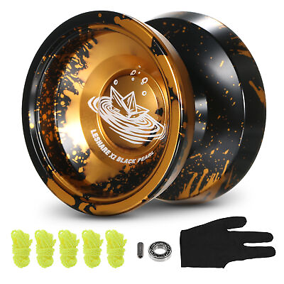 #ad #ad LESHARE Alloy Aluminum Professional Yoyo With Responsive Bearing Strings Kit $13.69