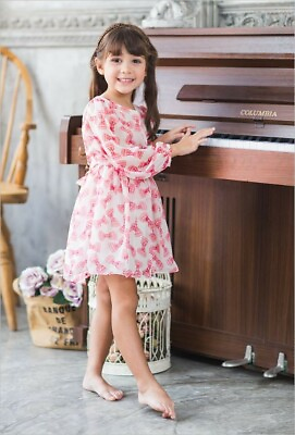 #ad Toddler girl summer dress ML Brand  Long Sleeve Ruffle Print Condition: New $5.99