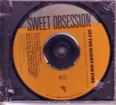 #ad SWEET OBSESSION Set the Night on Fire RADIO EDIT amp; INSTRUMENTAL PROMO CD Single $14.99