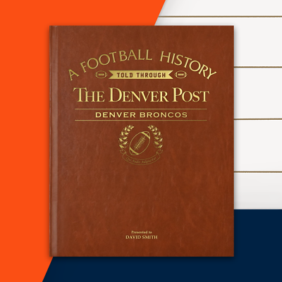 #ad Denver Broncos NFL Gift American Football Newspaper History Book GBP 59.99