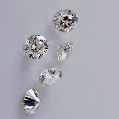 #ad 2 CT Natural White Diamond Round Cut 5x5 mm 5 Pcs VVS1 D Grade Certified D120. $30.59