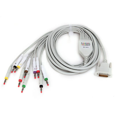 #ad #ad 12 Lead ECG EKG Cable Lead Reusable SensorSnap Banana For CONTEC Brand Machine $29.99