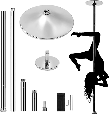#ad Yaheetech Dance Pole Spinning Static Dancing Pole Portable Removable for Home Cl $93.05