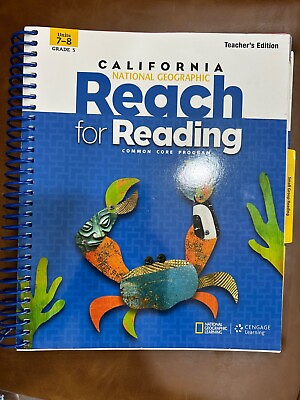 #ad Reach for Reading California Specific Units 7 8 Grade 5 Teacher Edition Nat Geo $23.25