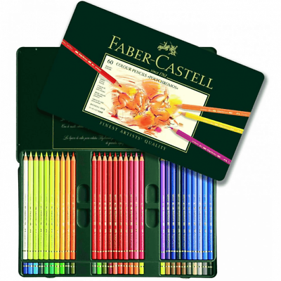 #ad FABER CASTELL 60 Colour Pencils Polychromos Tin Professional Artist Gift Pack GBP 94.99