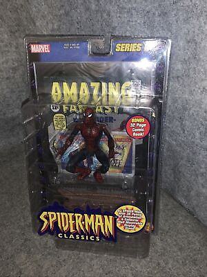 #ad Marvel Spider Man Classics 6” Spider Man Figure With Comic Book Sealed $49.99