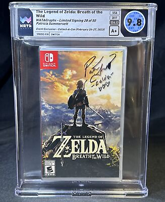 #ad Zelda Breath of the Wild Switch WATAGraph 9.8 A Signed 50 Patricia Summersett $600.00