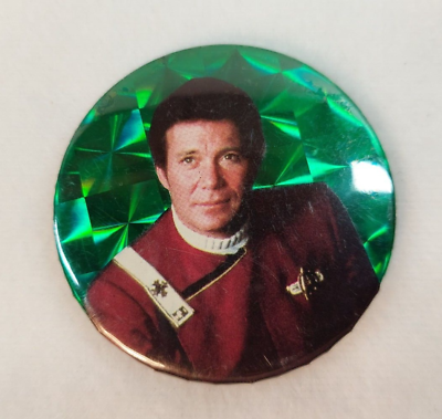 #ad Star Trek James Kirk Hologram Pin Badge 1984 The Search For Spock FAST SHIPPING $8.75