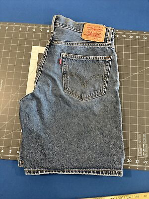 #ad Levi’s 550 Men’s 33 Relaxed Fit 100% Cotton Denim Blue Jean Shorts Vintage $27.95