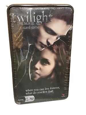 #ad TWILIGHT The Movie Card Game Cardinal 2009 Tin Metal Box Ages 10 and Up $11.01