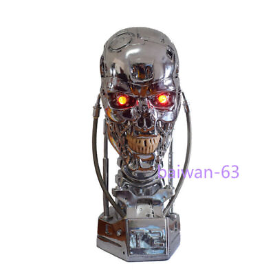 #ad US STOCK Terminator T800 1 1 Bust Statue T2 Head Sculpture Resin Model Collect $207.88