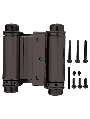 #ad Everbilt 3#x27;#x27; Oil Rubbed Bronze Double Action Spring Hinge $13.99
