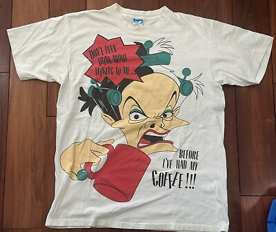 #ad Cruella De Vil Vintage 90s Disney Big Face Single Stitch Graphic T Shirt 30x22 $299.99