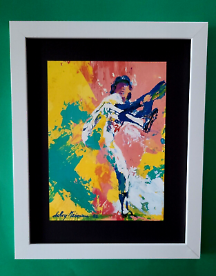 #ad LeRoy Neiman FERNANDO VALENZUELA LA Signed Pop Art Mounted amp; Framed New 14X11 W $149.00