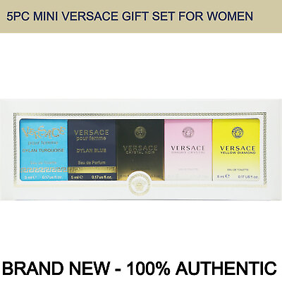 #ad Versace Miniatures Collection by Versace for Women 5 Pc Mini Gift Set NEW $45.89