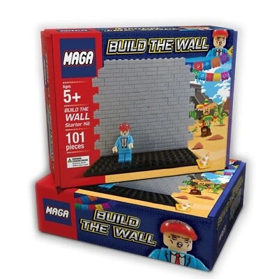#ad #ad MAGA Donald Trump Build The Wall Building Blocks Plastic Toys Legos $35.00