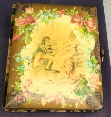 #ad Antique Hard Cover Photobook – Beautiful Print Cover – Cloth Covering – GDC $39.99