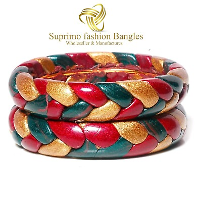 #ad Suprimo Fashion Indian Traditional Handemade Lac Bangles Kada Women#x27;s Jewelry $19.12