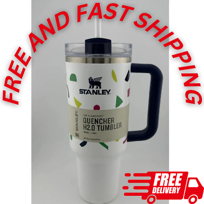 #ad Stanley 40oz Stainless Steel H2.O FlowState Quencher Tumbler White $28.00