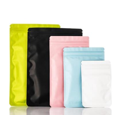 Blue Packaging Bag Resealable Zipper Pouch Self Bags Storage S Seal A7F2 $4.82