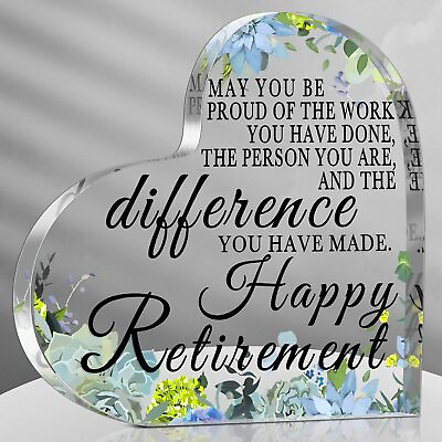 #ad #ad Retirement Gift for Women Men Retirement Plaque Happy Retirement Gifts Inspir... $20.62
